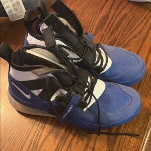 Nike Blue and Black High-Top Sneakers